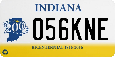 IN license plate 056KNE