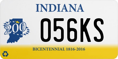 IN license plate 056KS