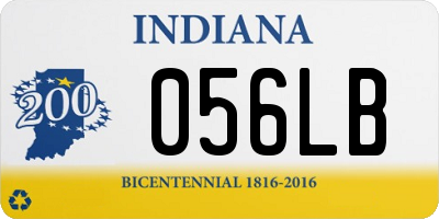 IN license plate 056LB