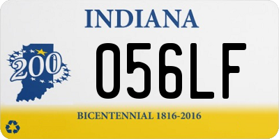 IN license plate 056LF