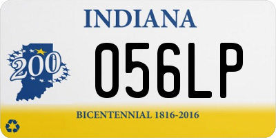 IN license plate 056LP