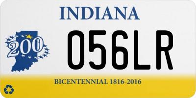 IN license plate 056LR