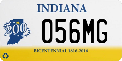 IN license plate 056MG