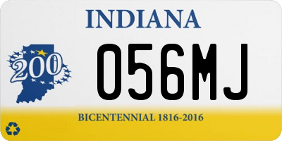 IN license plate 056MJ