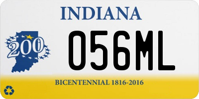 IN license plate 056ML
