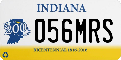 IN license plate 056MRS
