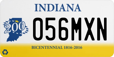 IN license plate 056MXN