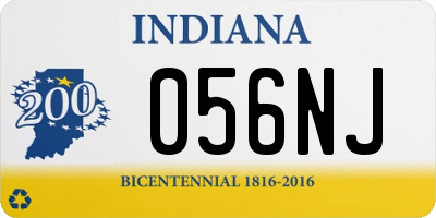 IN license plate 056NJ
