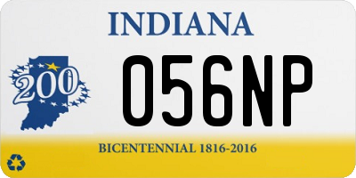 IN license plate 056NP