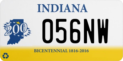 IN license plate 056NW