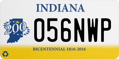 IN license plate 056NWP