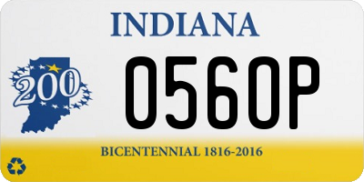 IN license plate 056OP