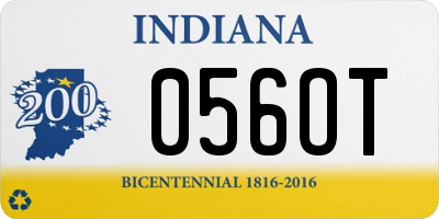 IN license plate 056OT