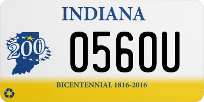 IN license plate 056OU