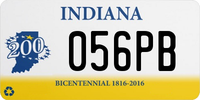 IN license plate 056PB