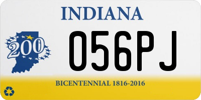 IN license plate 056PJ