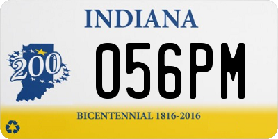 IN license plate 056PM