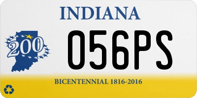 IN license plate 056PS