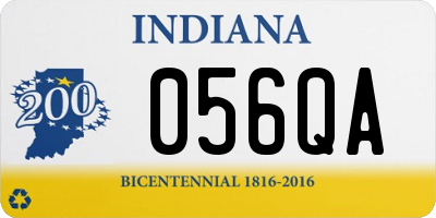 IN license plate 056QA