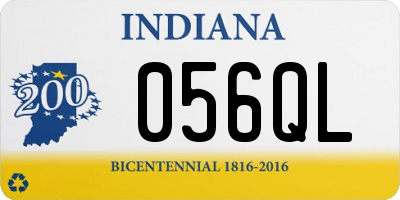 IN license plate 056QL