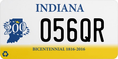 IN license plate 056QR