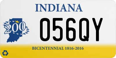 IN license plate 056QY