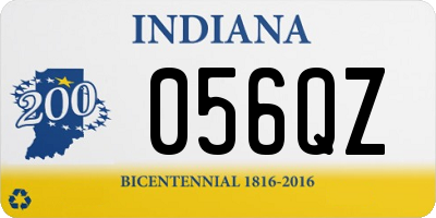IN license plate 056QZ