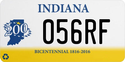 IN license plate 056RF