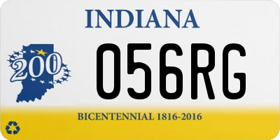 IN license plate 056RG