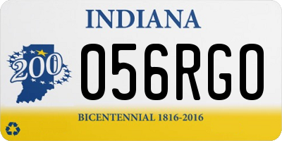 IN license plate 056RGO