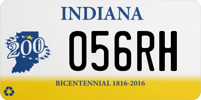 IN license plate 056RH