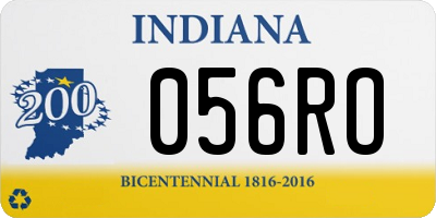 IN license plate 056RO