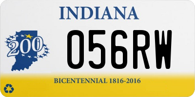 IN license plate 056RW