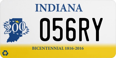 IN license plate 056RY