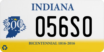 IN license plate 056SO