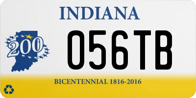 IN license plate 056TB