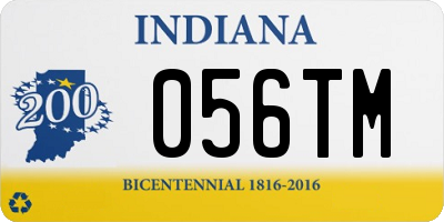 IN license plate 056TM