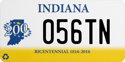 IN license plate 056TN