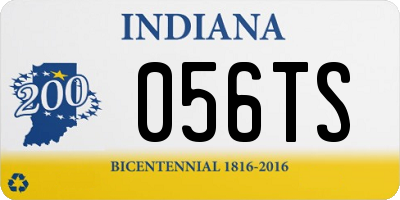 IN license plate 056TS