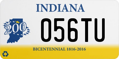 IN license plate 056TU