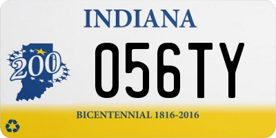 IN license plate 056TY