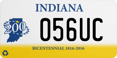 IN license plate 056UC