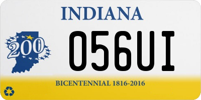 IN license plate 056UI