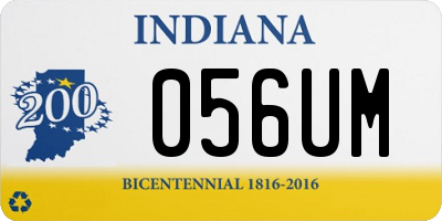 IN license plate 056UM