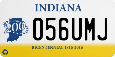IN license plate 056UMJ