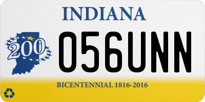 IN license plate 056UNN