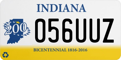 IN license plate 056UUZ