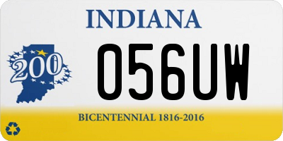 IN license plate 056UW