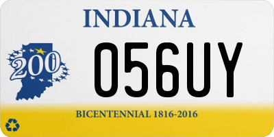 IN license plate 056UY