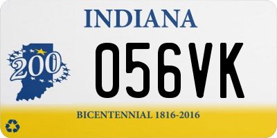 IN license plate 056VK